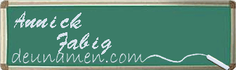 Annick Fabig Visitenkarte